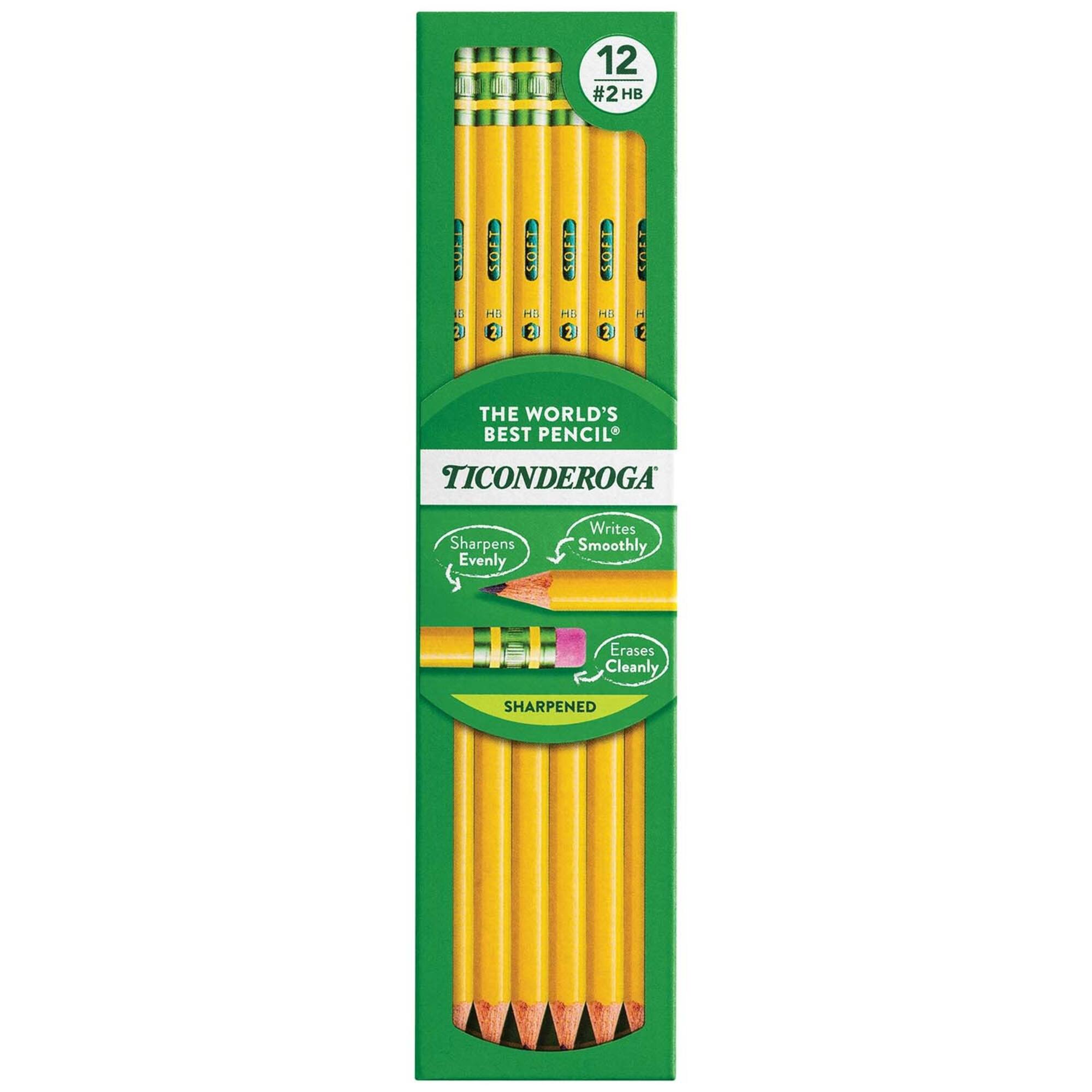 Ticonderoga® 7.75" 2HB Pre-Sharpened Pencils, 3 Packs of 12